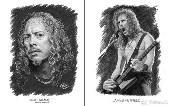 Posterbook - Metallica - unikátne kreslené portréty - 2