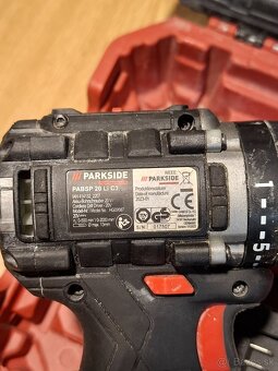 Aku skrutkovač Parkside pabsp 20 li c3 - 2