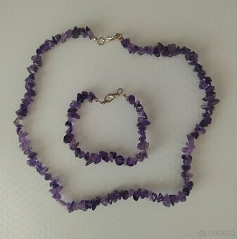 Náhrdelník a náramok Ametyst - 2