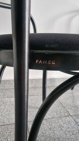 Stoličky FAMEG ohýbané čalúnené čierne - 2