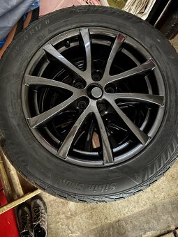 Sada elektróny zn. Borbet+zimnè pneumatiky 215/60 R17 - 2