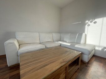 Gauč kožený biely pravá koža - 2