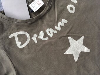 nové dievčenske tricko s visačkou, velkost 122 - 2