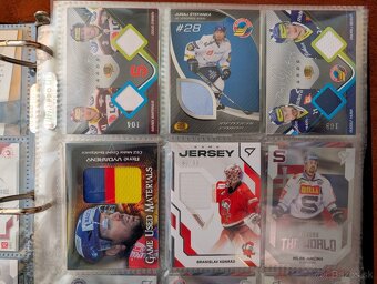 Hokejové karty podpísané a jersey - 2