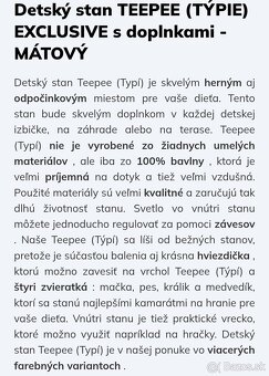 Detsky stan teepee Exclusiv s doplnkami - 2