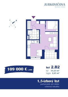 FLEXI 1,5 izbový byt s balkónom v novostavbe v Nitre - 2