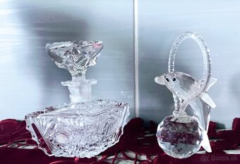 Krištáľový flakón, delfín - 2