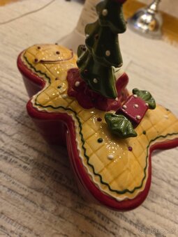 Krásna keramická vianočná dóza - 2