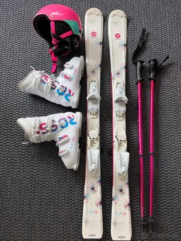 Detské/juniorské lyže Fun girl vlocky 120cm aj 100cm - 2