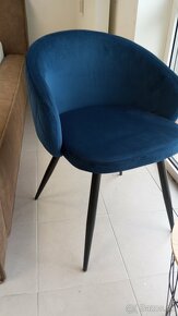 Stoličky 6 ks úplne nové modré - 2