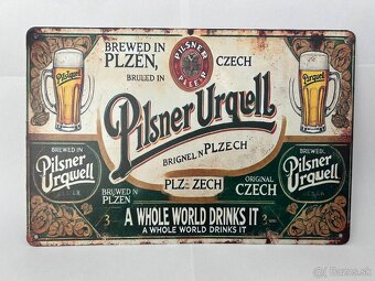 Plechová ceduľka do garáže - Pilsner Urquell - 2