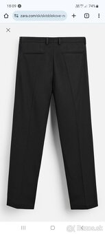 Čierny slim fit oblek zo zary - 2