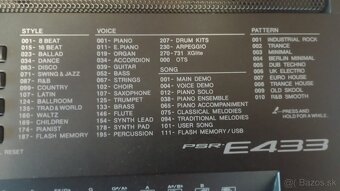 Predám Yamaha PSR E 433 - 2