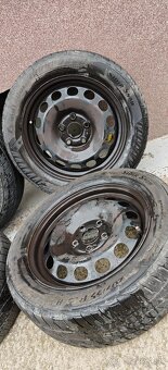 Plechové disky 5x112 a zimné Matador Sibir Snow 205/55 R16 - 2