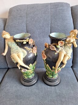 Secesné párové vázy - 2