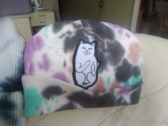 Predám čiapku Rispendale ( s mačkou ) - 2