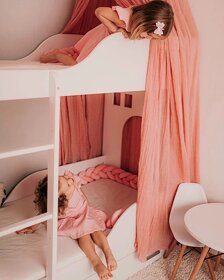 Poschodová posteľ domček-so šuflíkmi aj matracmi 180 cm - 2