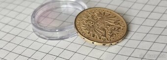 Vzácna zlatá 20 cor 1911 austria Franz Josef - 2