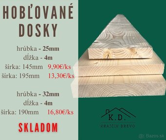 Hobľované dosky , KVH - 2
