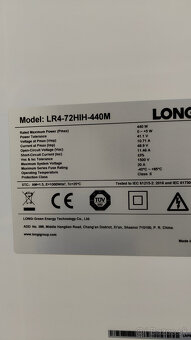 Nové FV panely Longhi 440 Wp - 2