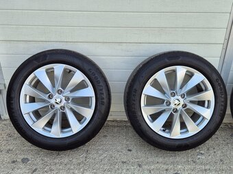 Letná sada hliníkových kolies Škoda Superb IV 215/55 R17 - 2