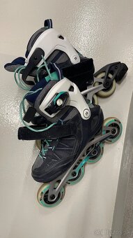 Dámske inline korčule Oxelo veľkosť 38 – veľmi zachovalé - 2