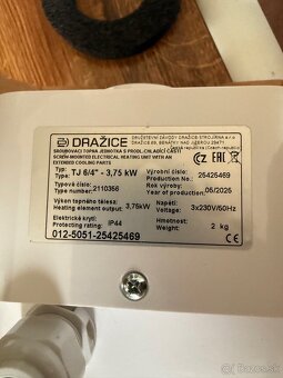 Špirala Dražice 3,75kw - 2
