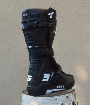 Predám mx sx čižmy SHOT čierne R6 - 2