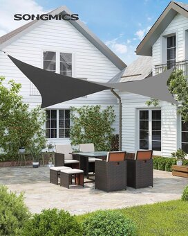 SONGMICS tieniaca plachta–sivá, vodoodolná, nová - 2