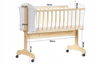 Detská kolíska+ matrac - 2