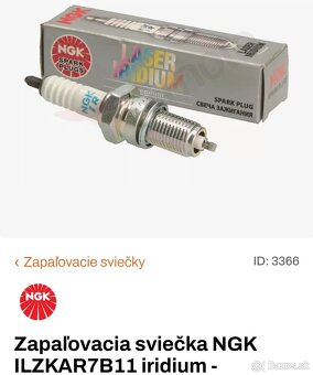 Zapaľovacia sviečka NGK ILZKAR7B11 - iridium - 2