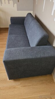 Rozkladacia sedačka zánovná šedá - 2