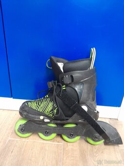 Detské nastaviteľné inline korčule K2 Raider – veľkosť 35–40 - 2