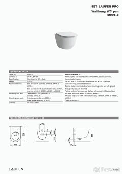 závesné wc LAUFEN PRO - 2