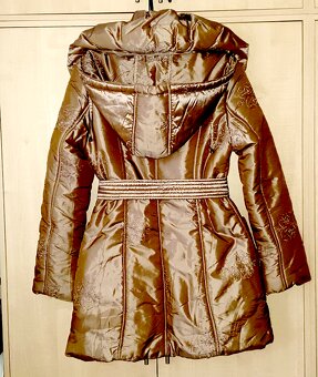 Zimná bunda zlatá v.L - 2