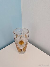 Váza a miska z brúseného skla - 2