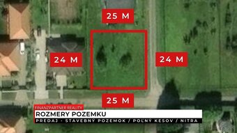 Stavebný pozemok 627 m2, Poľný Kesov, Nitra - 2