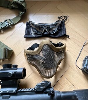 Airsoft výbava na štart aj akciu – zbraň + doplnky, super ce - 2