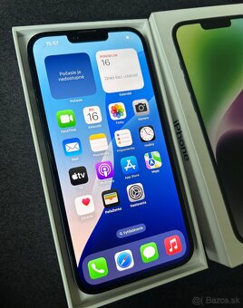 iPhone 14 plus 128GB midnight - 100% batéria - 2