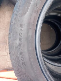 Pneumatiky letné 4ks - DUNLOP 205/55/R16 - 2