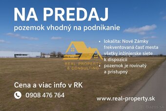 Predám pozemok vhodný na výstavbu obchodného domu v Nových Z - 2