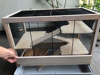 Drevena klietka pre škrečka HAMSTERVILLE Ferplast - 2