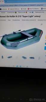 Nafukovací čln Kolibri K-210 "Super Light" zelený - 2