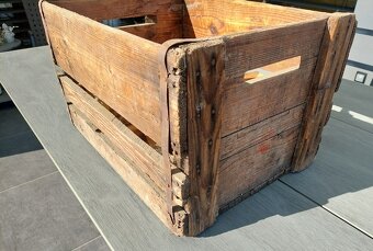 Historická drevená prepravka na pivo Plzeňský pivovar - 2