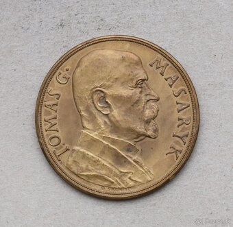AE Medaila TG Masaryk 1935 - Narodeninová - TOP STAV - 2
