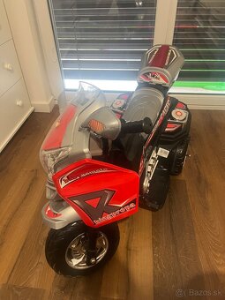 Baby Mix elektrická motorka Racer červená - 2