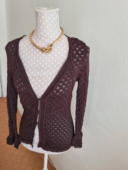 rozkošný hnedý svetrík Karen Millen S - 2