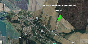 Slnečný veľký pozemok Dulová Ves okr. Prešov, 3311m2 - 2