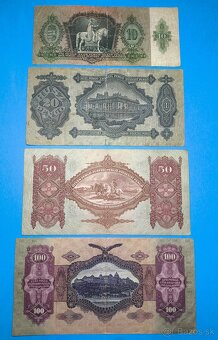 Bankovky MAĎARSKO - 10, 20, 50, 100 Pengo 1930-36 - 2