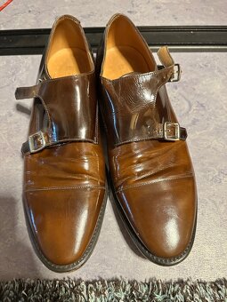 Spoločenské mužské kožené topánky - 2